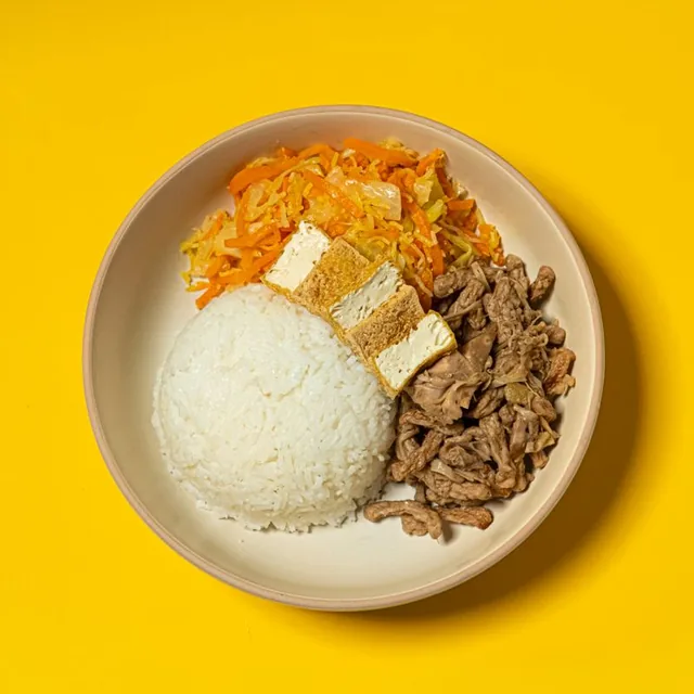 Vegan Pulled Pork with Rice, VieVegan