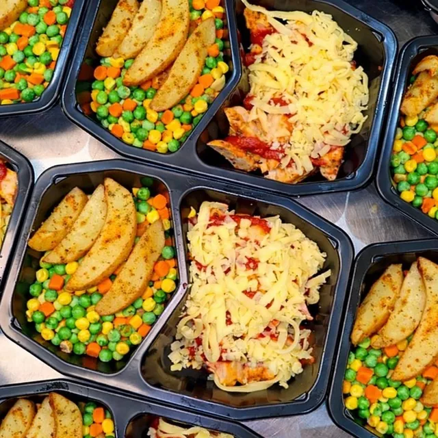 Chicken Parma with Roast Potato and Veggies, Halal n Easy
