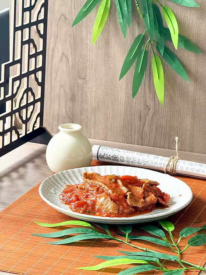 Tomato-Glazed Tender Beef with Scallions — CHDS
