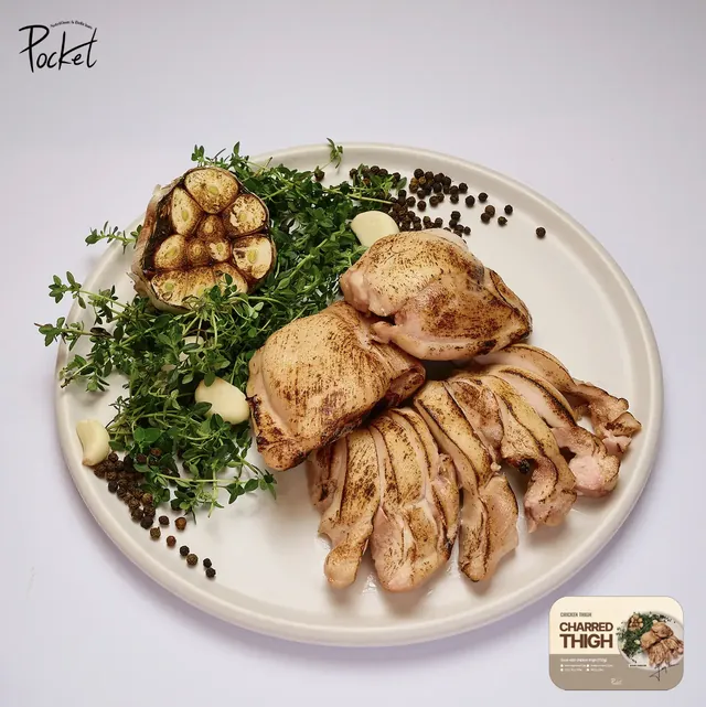 Charred Chicken thigh — Pocket